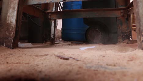 man making a wooden chair