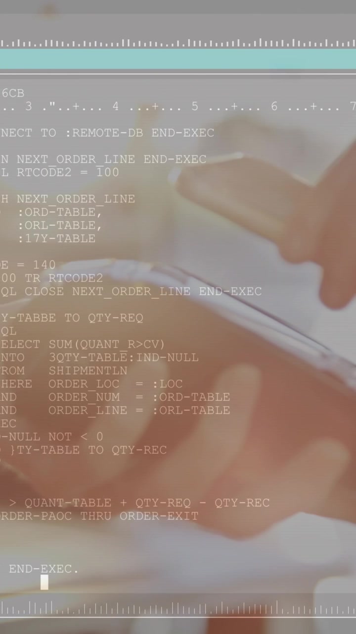 Animation of lines and data processing over hands of caucasian woman using payment terminal