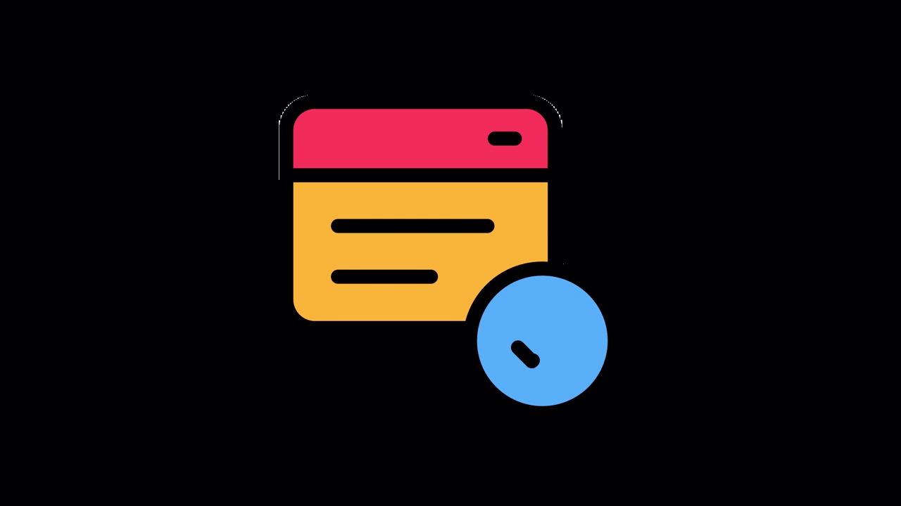Animated Document Icon with Checkmark Confirmation