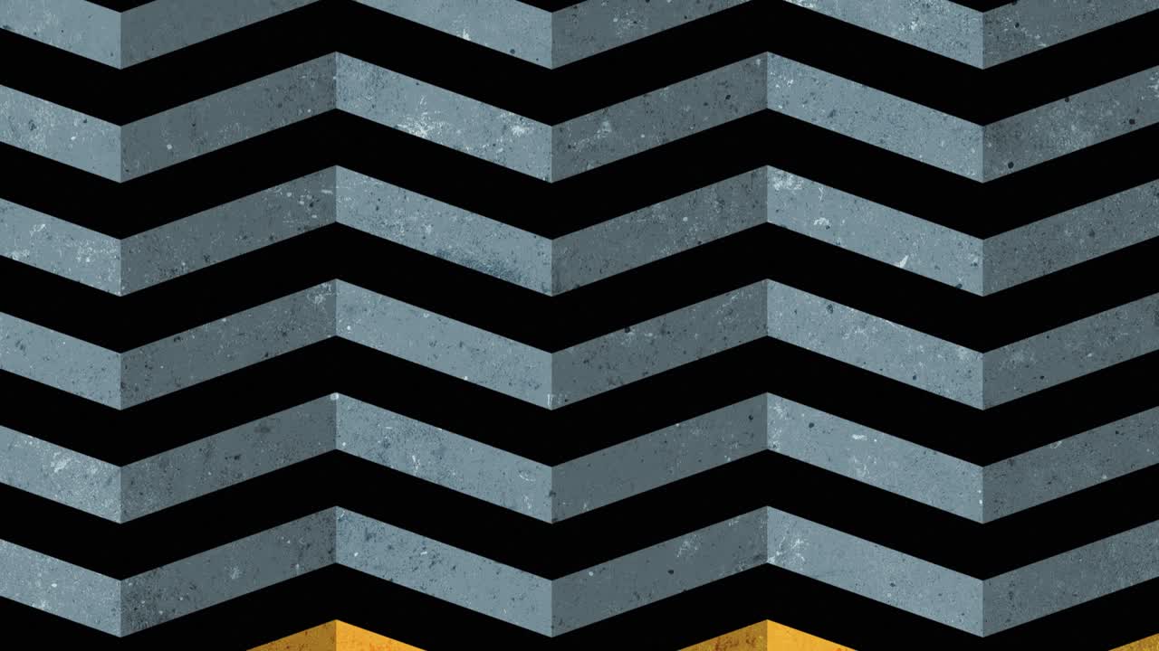 Trippy zig zag pattern background slides across screen