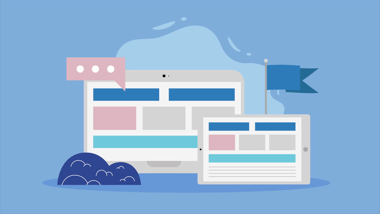 ilustración de la interfaz de la tecnología moderna