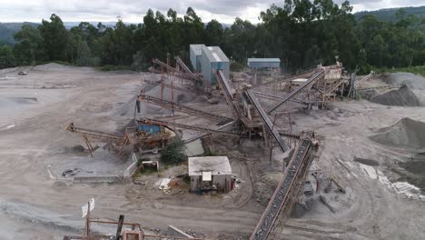 Steinbruch-Für-Den-Bergbau,-Luftaufnahme