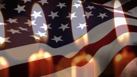 US-flag-and-candles