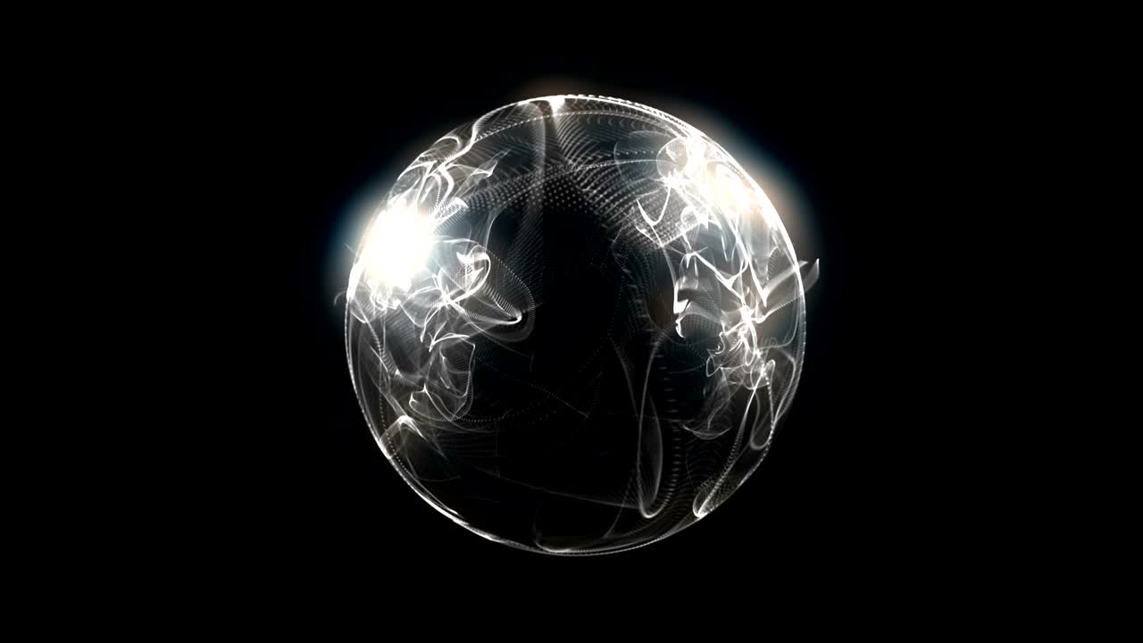 esfera 3d bola de llamas 4k