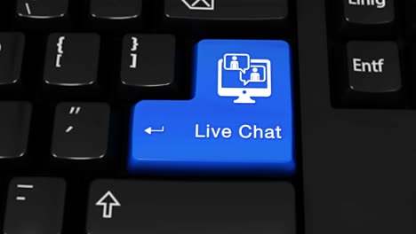 live chat button on a keyboard