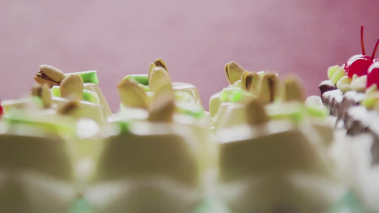 Fresh Pistachio Dessert Close Up