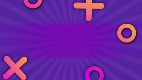 animación de formas en movimiento sobre fondo púrpura