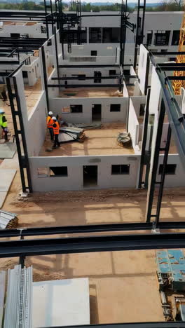 construction site of a residential building