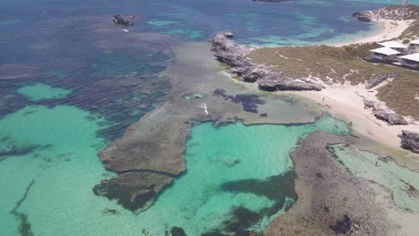 dron lento disparó la isla rottnest inclinar hacia arriba