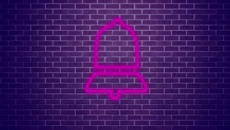 signo de neón con flecha en la pared de ladrillo 4k