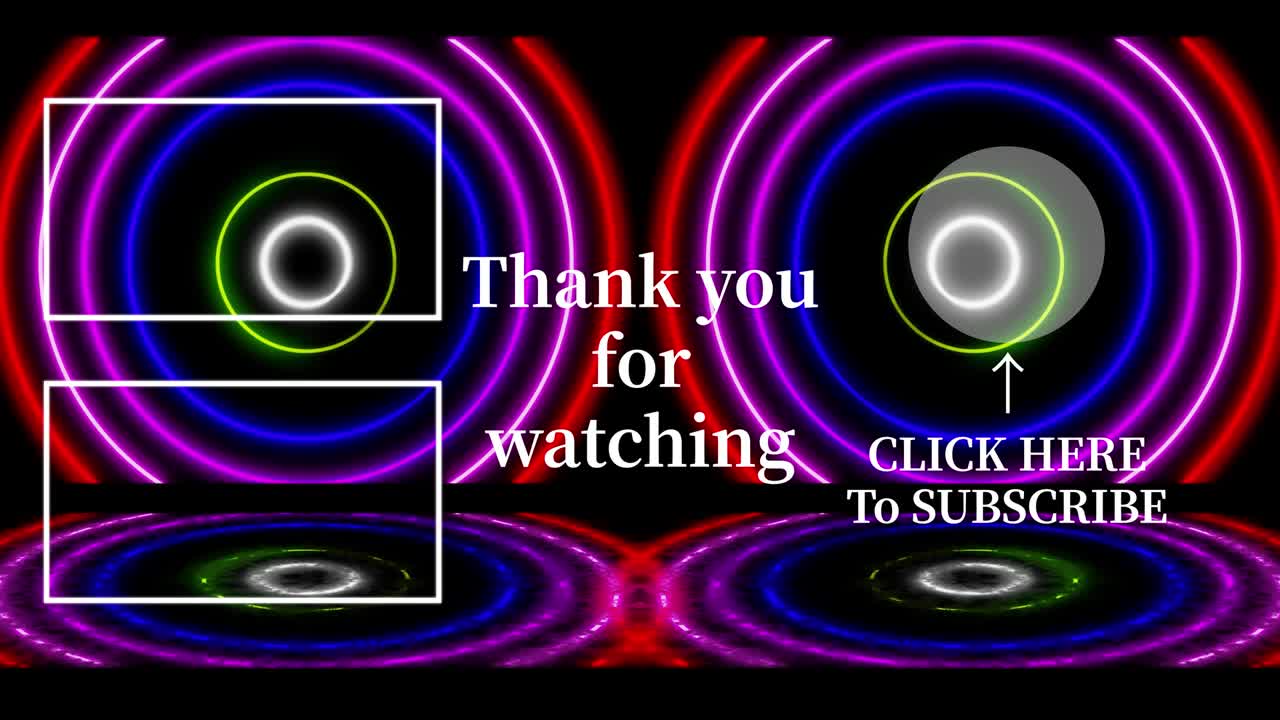 네온 표지판 패턴 엔드 카드 엔딩 스크린 모션 그래픽