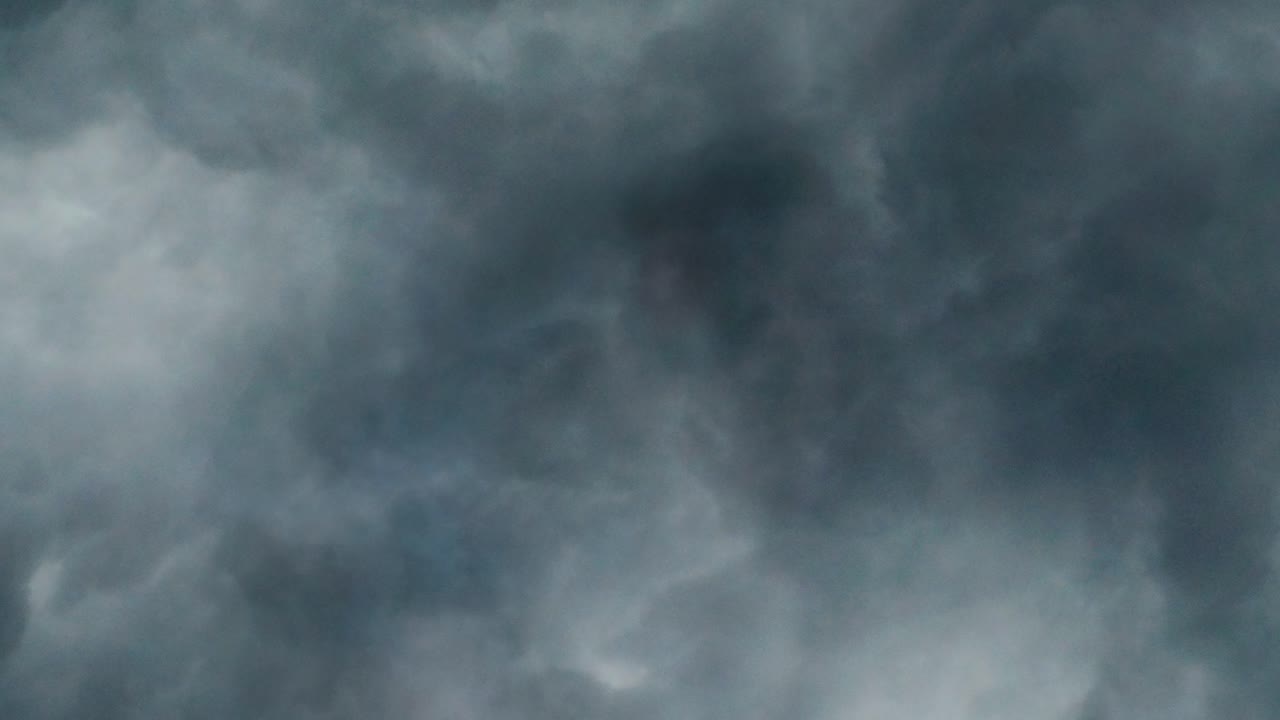 thunderstorms and lightnings in the night storm clouds