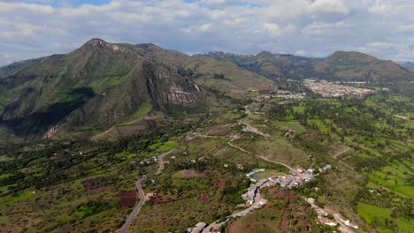 Kuntur-Wasi-Scenic-Mountain-Valley-Green-Landscape-In-Peru,-Aerial
