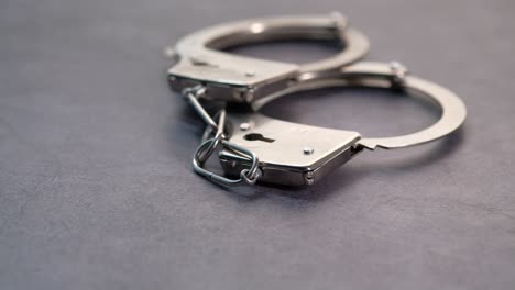 close-up of handcuffs