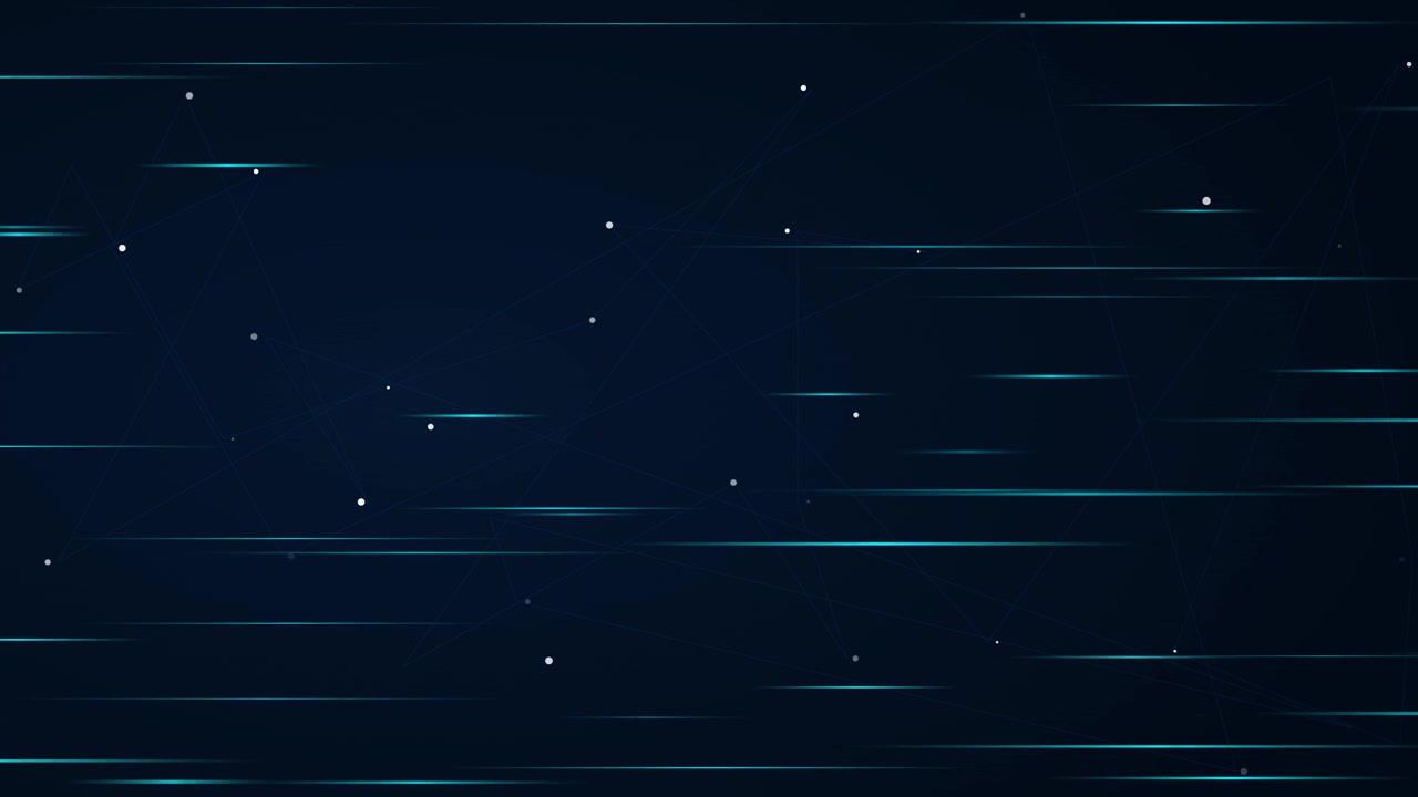 Abstract Digital Network Background with Moving Light Streaks