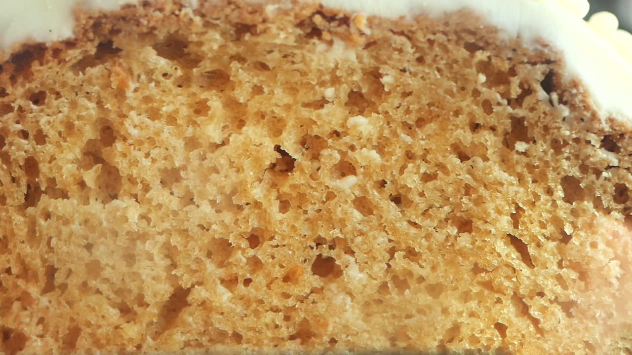 Close-up of a Carrot Cake Slice