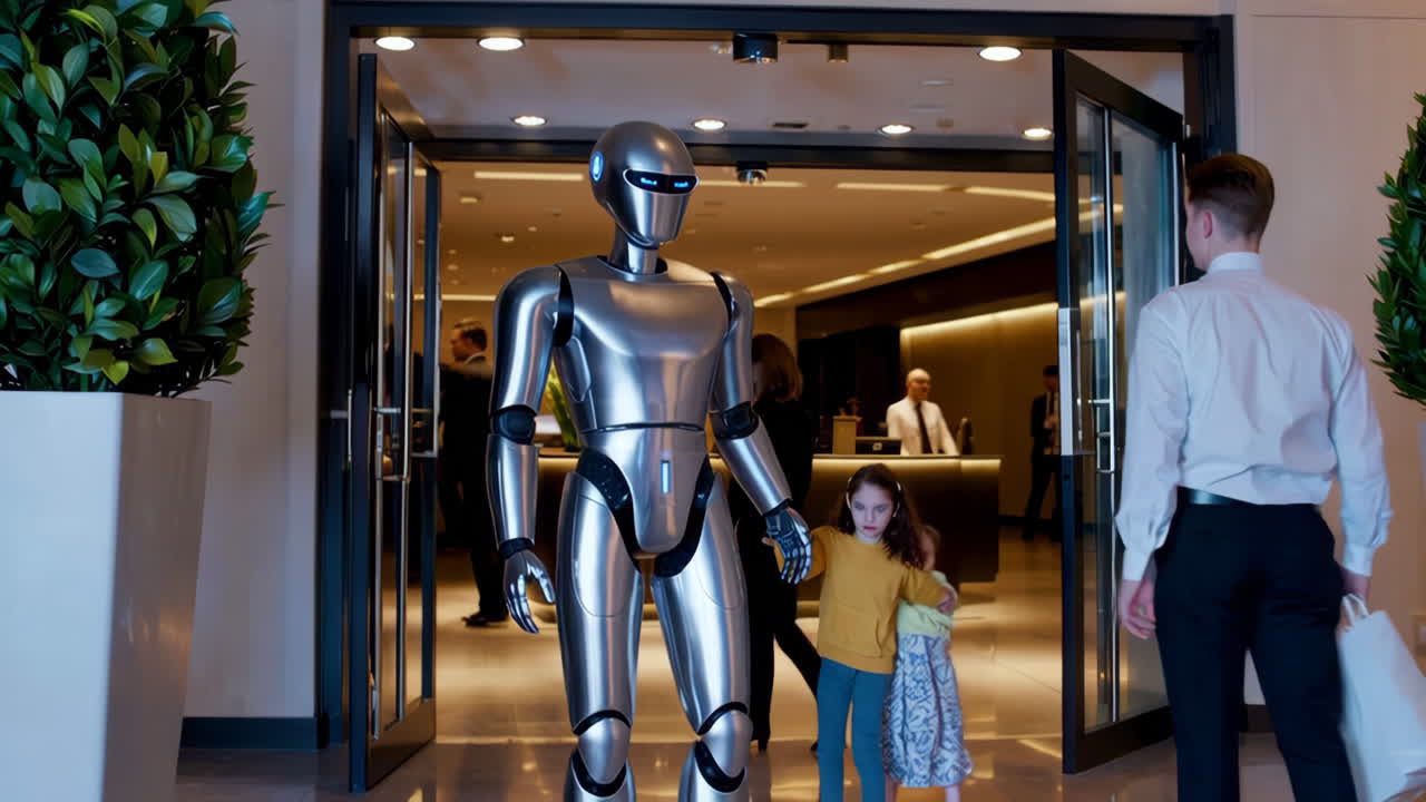 Robot Assistance in a Hotel Lobby