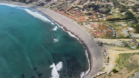 costas de la playa de punta de lobos chile en vista aérea