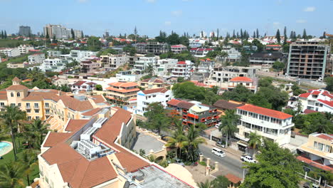 opulent and sophisticated residences in sommerschield, maputo, mozambique - drone flying forward