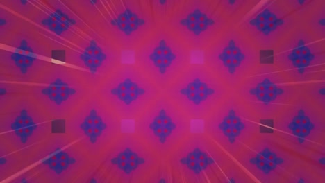 Kaleidoskopische-Formen,-Die-Sich-Hypnotisch-Auf-Violettem-Hintergrund-Bewegen