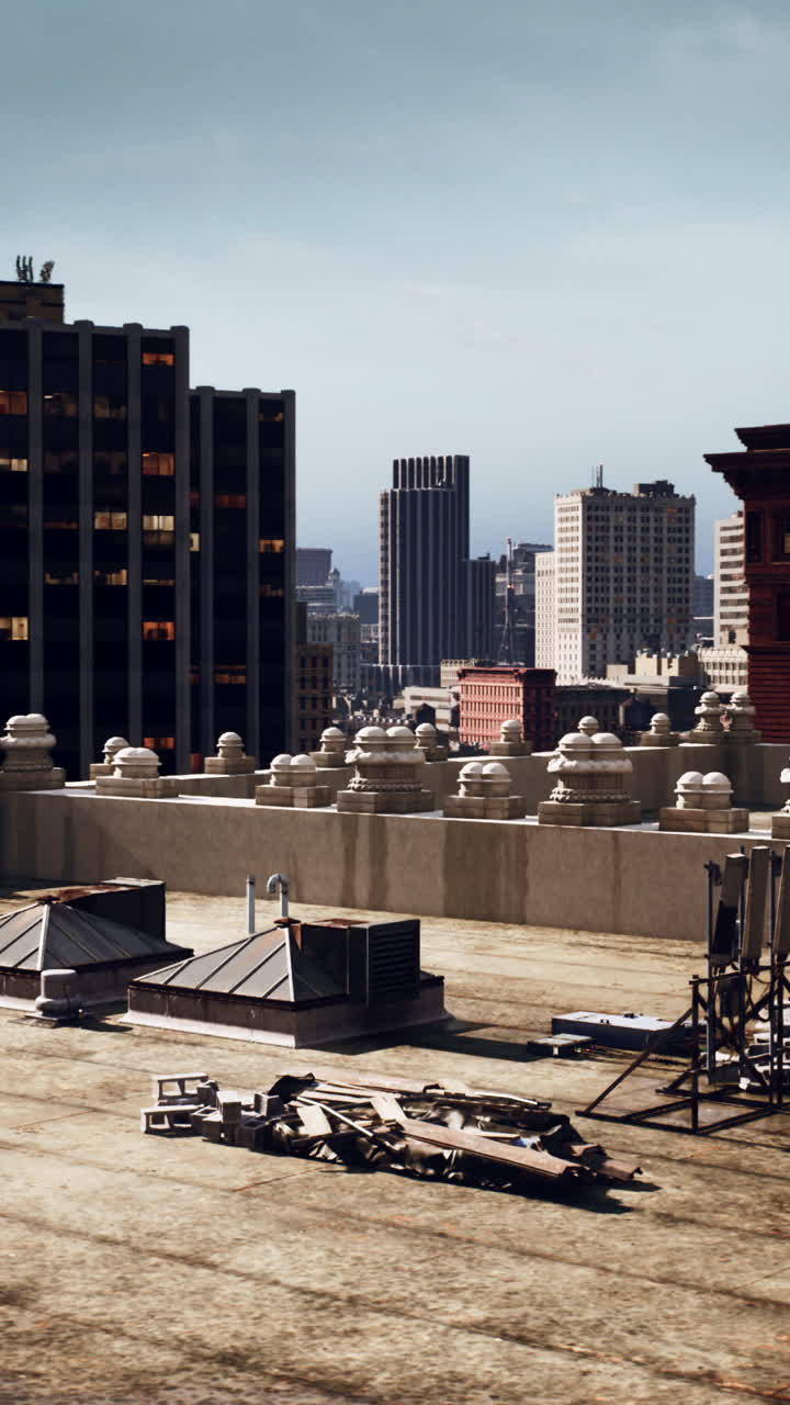 vista de la azotea de una ciudad