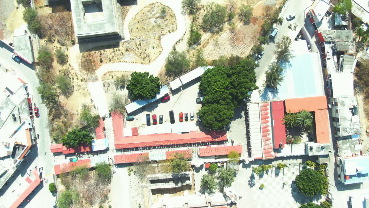 mitla oaxaca mexico, vista aérea drone