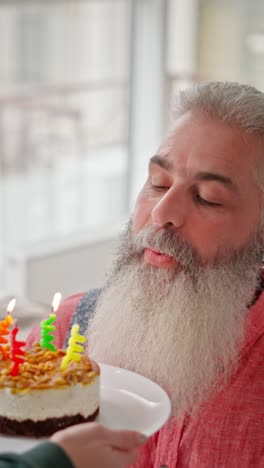 birthday celebration for a senior man