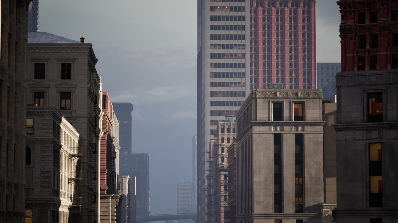 horario de verano paisaje urbano del centro financiero