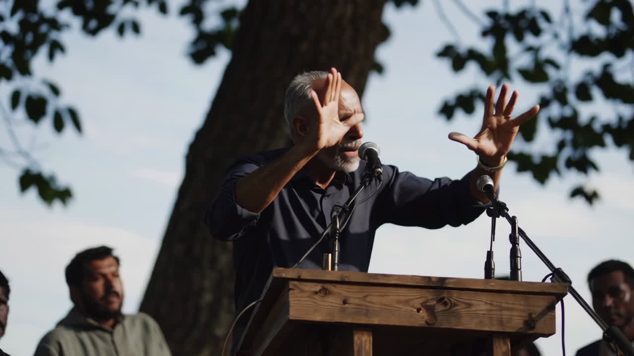 Community Meeting Under a Tree
