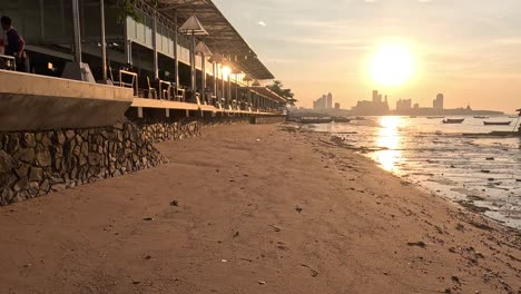 serene sunset view over pattaya beach