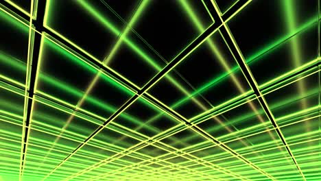 green neon grid pattern