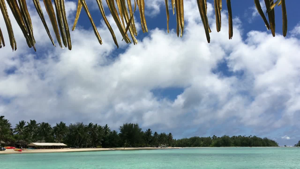 Landscape view of Muri Lagoon Rarotonga Cook Islands