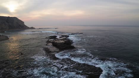 Waves-crashing-off-the-coast-of-California