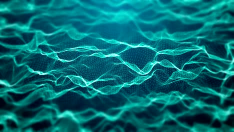 dynamic wireframe wave network abstract background video