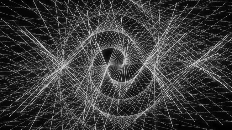 White color Dot Shape Pattern animation motion graphics