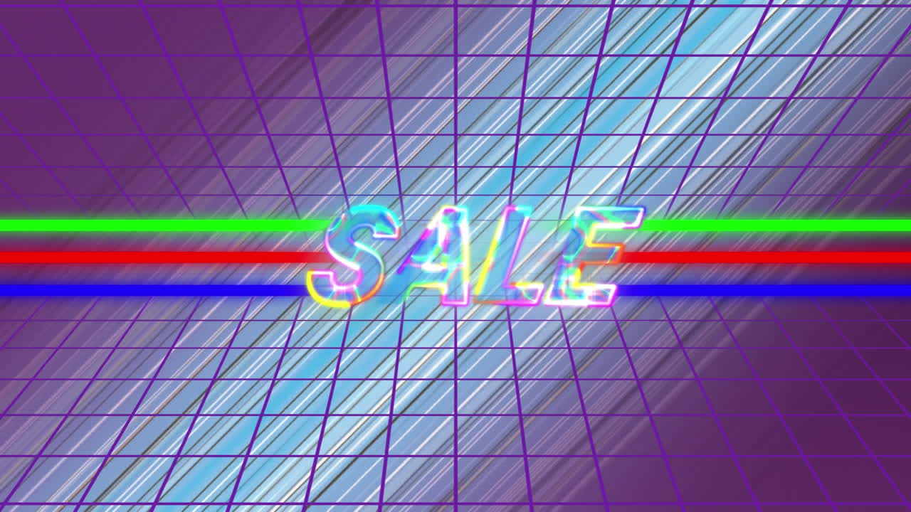 줄무 ⁇ 가 있는 보라색 바탕에 변하는 색상의 판매 그래픽