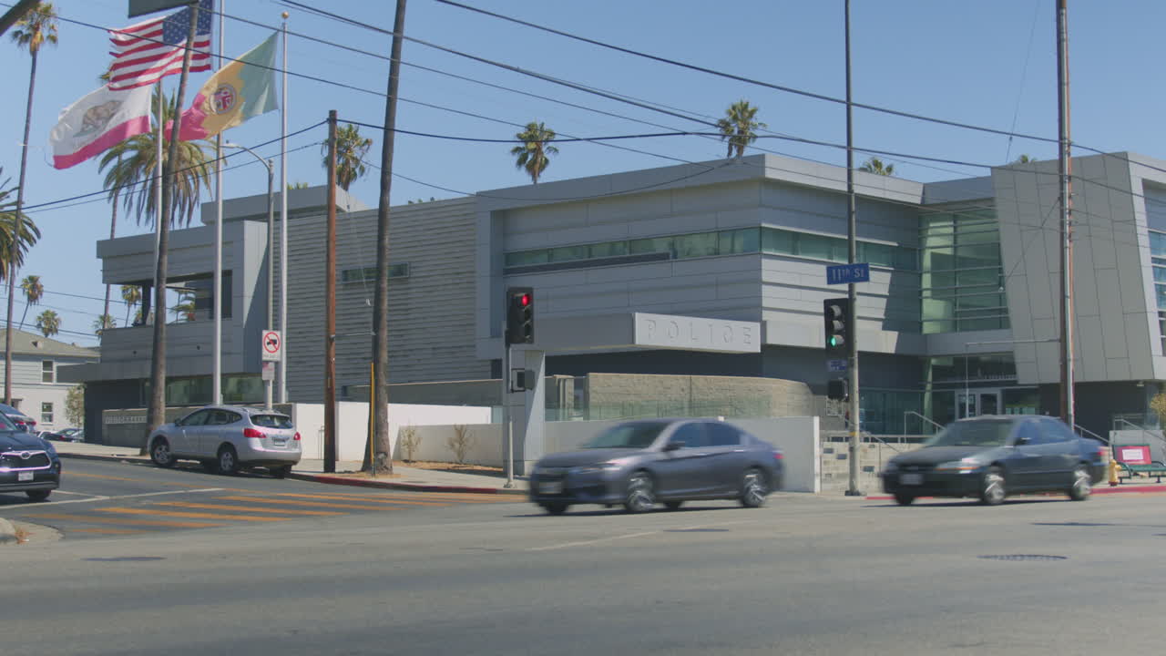 뉴욕의 낮 시간 외부 경찰서 법 집행 기관