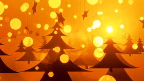 navidad dorada - 4k 60fps 4k nieve y celebración de video de fondo de bucle