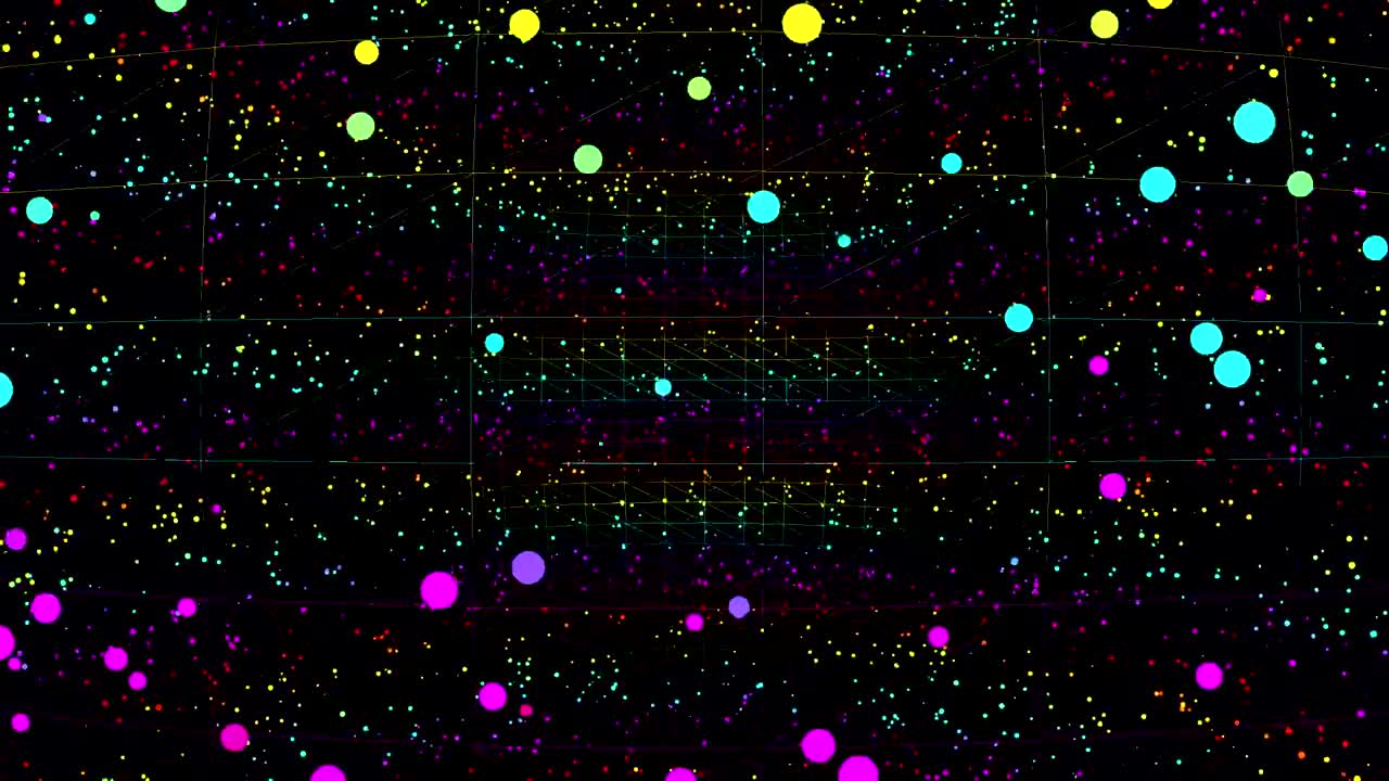 아스트랄 입자 색상 모션 배경