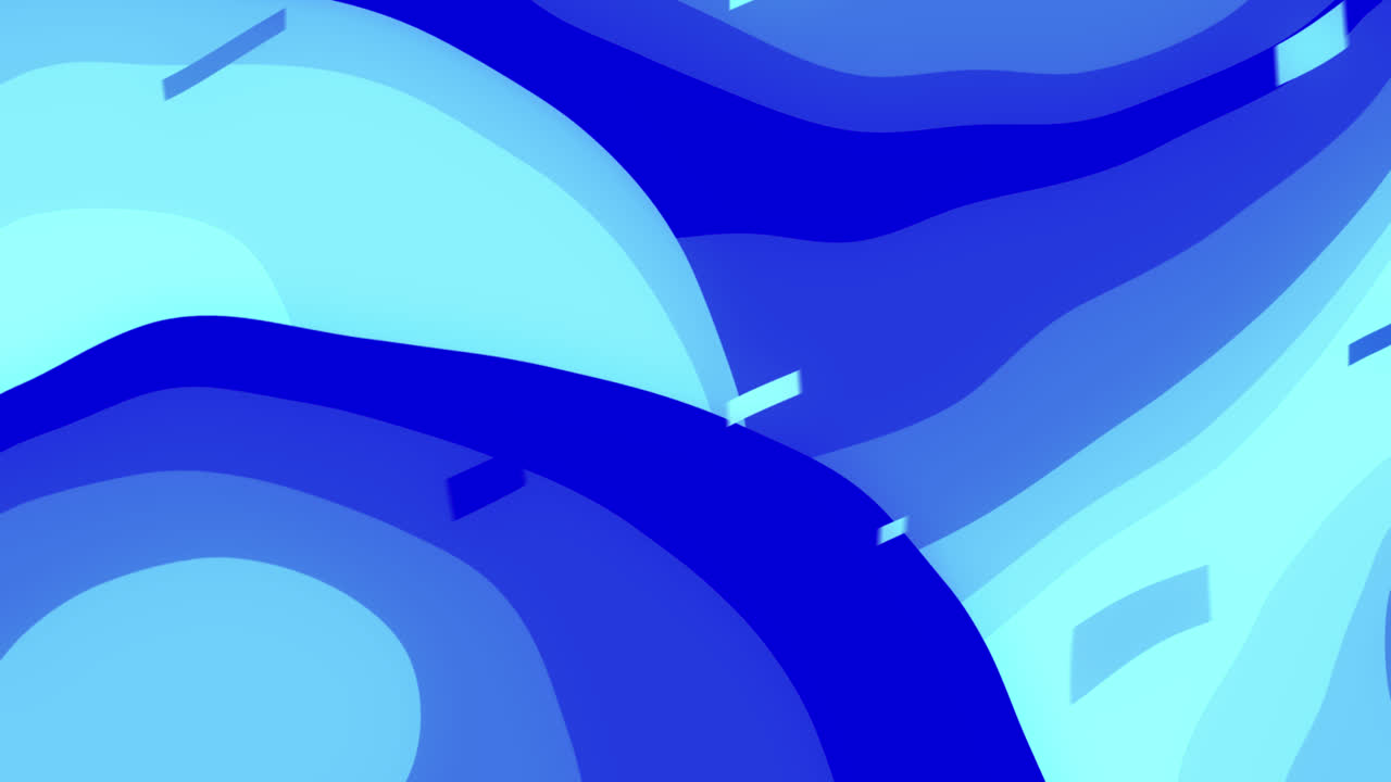 Motion Graphic of Flat design blue background