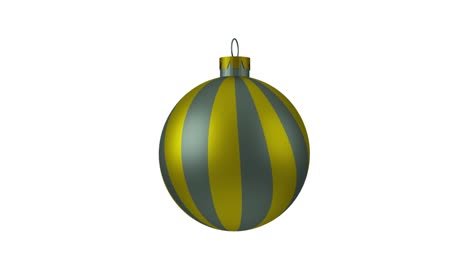 el ornamento de navidad se está volviendo blanco.