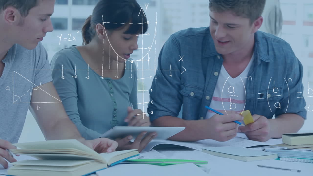 estudiantes que trabajan en un proyecto