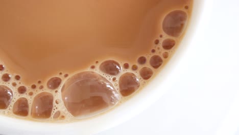 close up of cup of milk tea on table ,