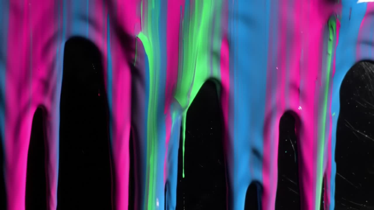 Abstract Dripping Paint Colors