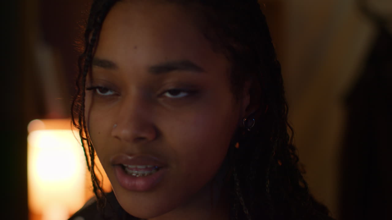Close-up of a woman's face