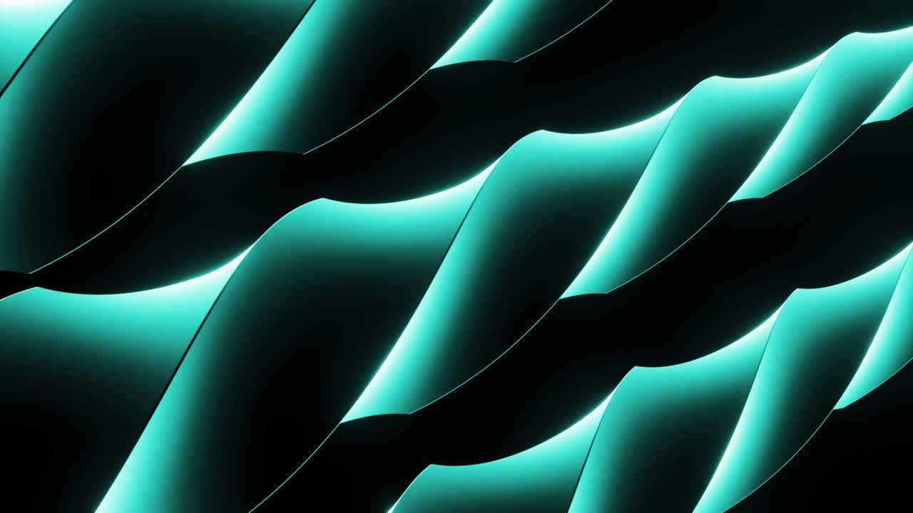 Abstract Blue and Cyan Wave Pattern