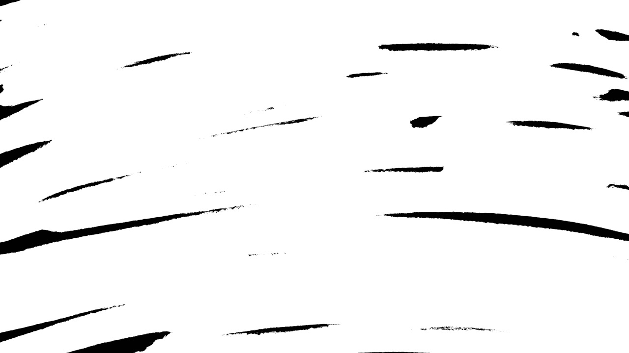 Animated White Brush Strokes Creating a Dynamic Reveal