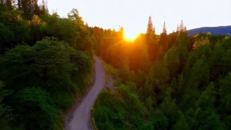 sunset mountain trail