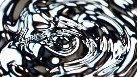 abstract liquid metal ripples
