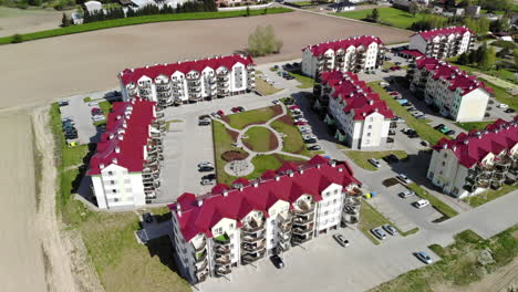 Drone-shot-of-a-modern-residential-complex
